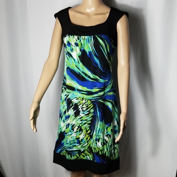 Liz Claiborne | Peacock Form Fitting Dress - Picture 1 of 8